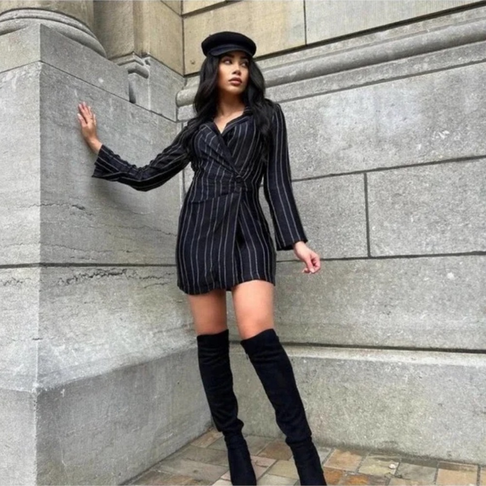 zara striped blazer dress - Picture 2 of 6